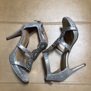 Antonio Melani Silver Strappy High Heels